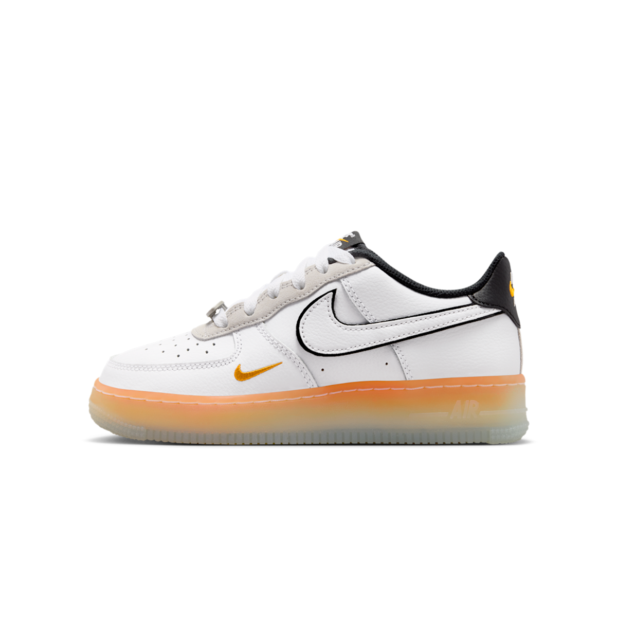 Nike Air Force 1 Low White Black Orange Peel