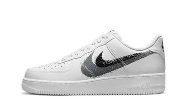 Nike Air Force 1 Low '07 Spray Paint Swoosh White Black Grey Next Step