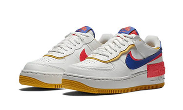 Nike Air Force 1 Shadow White Flash Crimson Astronomy Blue