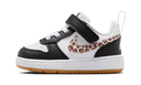 Nike Court Borough Low Black White Leopard Swoosh (TD)