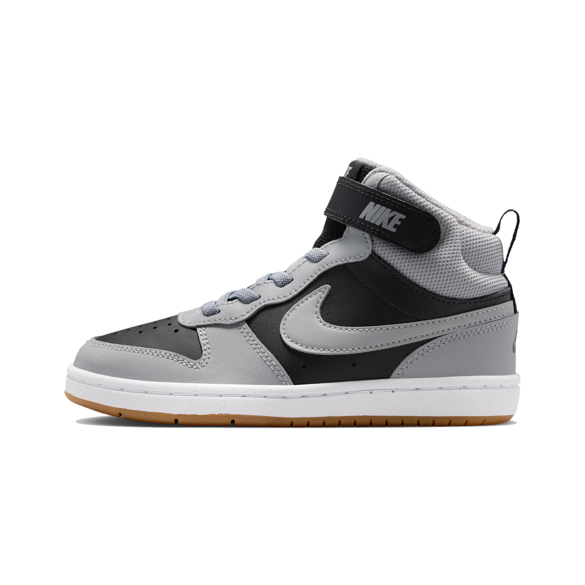 Nike Court Borough Mid 2 Black Light Smoke Grey Gum (PS)