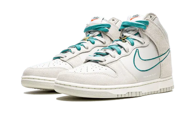 Nike Dunk High First Use Light Bone Green Noise