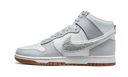 Nike Dunk High Retro Chenille Swoosh White Grey