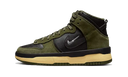 Nike Dunk High Up Medium Olive Black Velvet Brown Wolf Grey