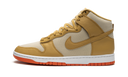 Nike Dunk High Wheat Gold Safety Orange
