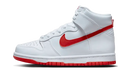 Nike Dunk High White Picante Red