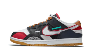 Nike Dunk Low Scrap Black Gray University Red