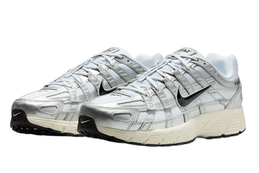 Nike P-6000 White Metallic Silver Flat Silver Black Next Step
