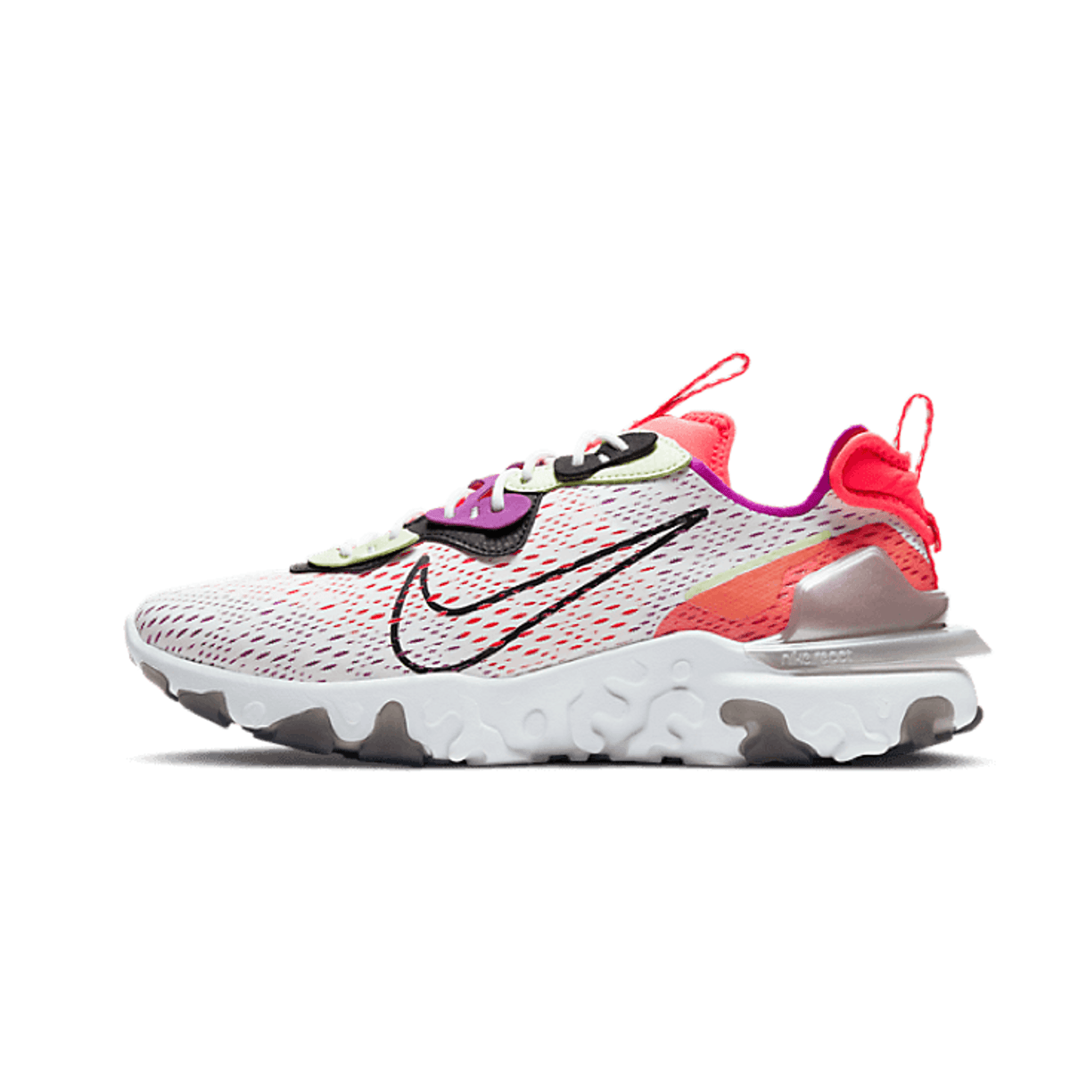 Nike React Vision Barely Volt Laser Crimson