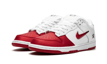 Nike SB Dunk Low Supreme Jewel Swoosh Red Next Step