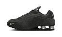 Nike Shox R4 Black Distressed Leather