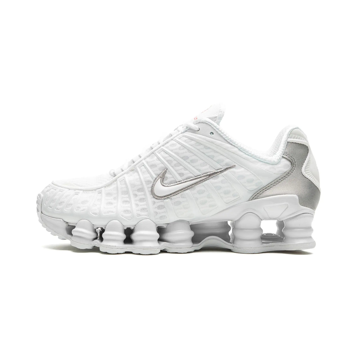Nike Shox TL White Metallic Silver Max Orange (Women's)