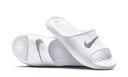 Nike Victori One Shower Slide White Polka Dot Swoosh
