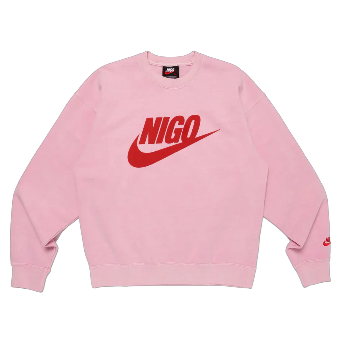 Nike x Nigo NRG Fleece Crew Sweatshirt Pink
