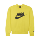Nike x Nigo NRG Fleece Crew Sweatshirt Yellow