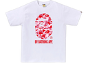 BAPE A Bathing Ape Tee ABC Camo Tee White Pink