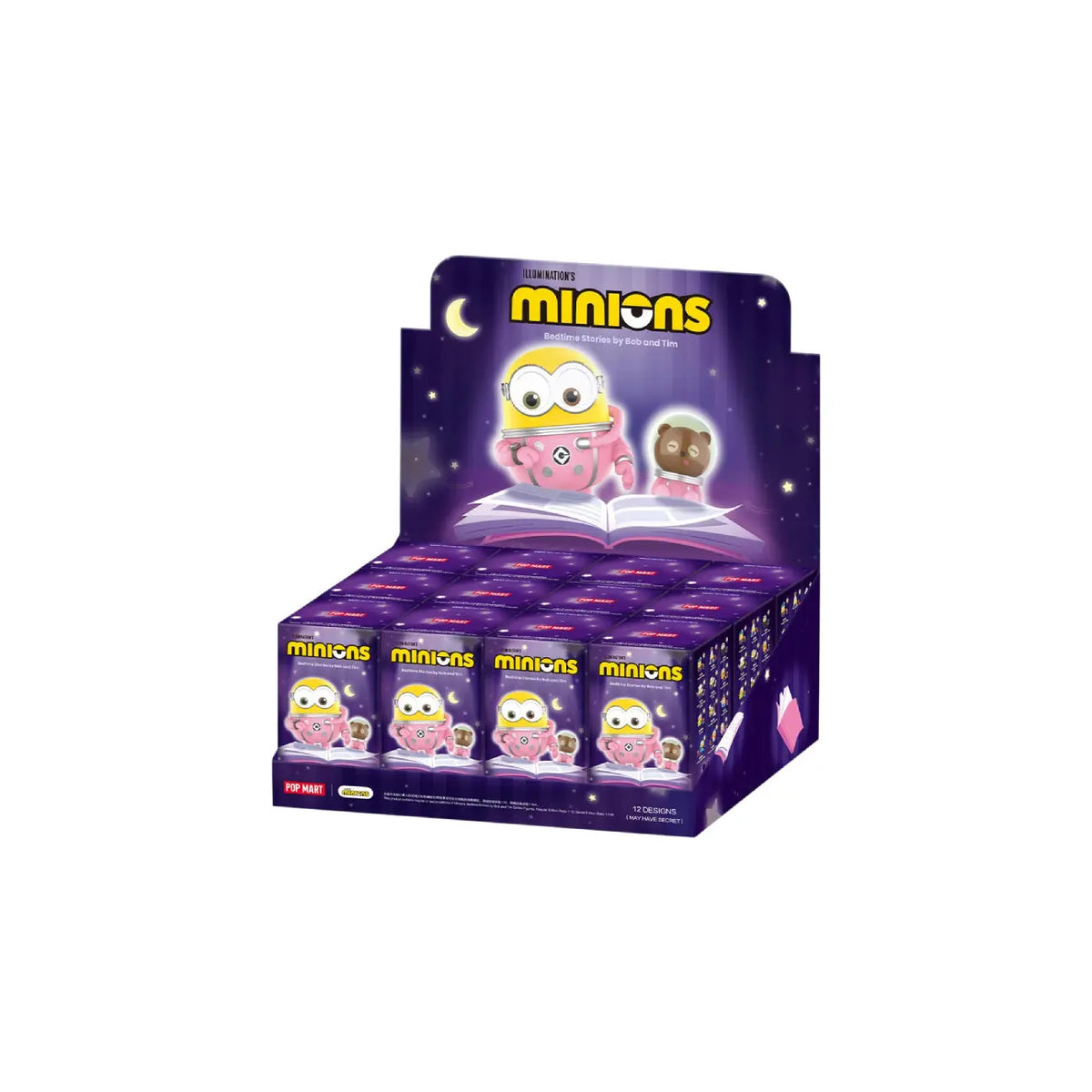 Pop Mart Minions Bedtime Stories by Bob and Tim Series Figures Blind Box