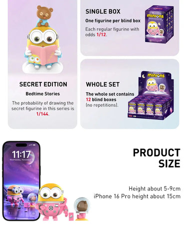 Pop Mart Minions Bedtime Stories by Bob and Tim Series Figures Next Step