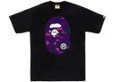 BAPE Color Camo Big Ape Head T-Shirt Black Purple