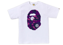 BAPE Color Camo Big Ape Head T-Shirt White Purple