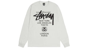 Stussy World Tour L/S Tee Fog