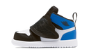 Sky Air Jordan 1 Baby and Toddler Shoe White/Black/Sport Blue