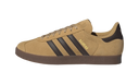 Adidas Gazelle Golden Beige Dark Brown Gold Metallic