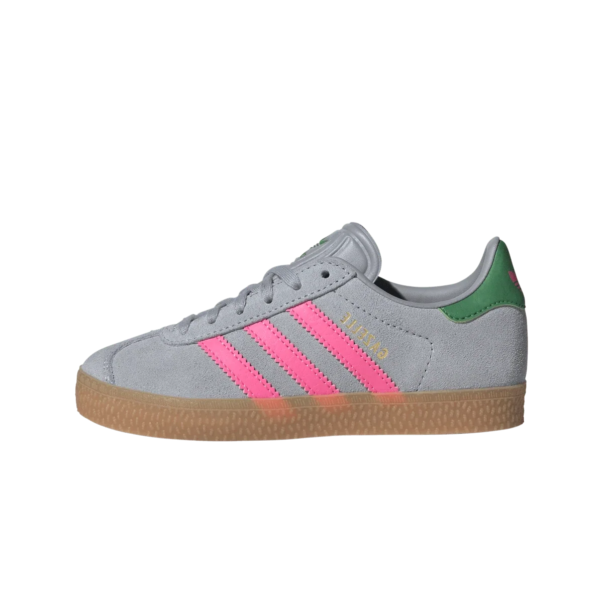 Adidas Gazelle Halo Silver Lucid Pink Green (PS)