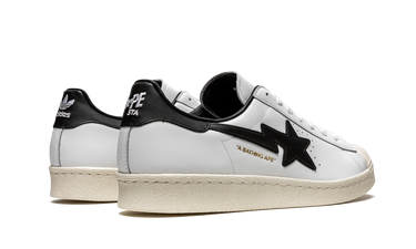 Adidas Superstar 80s Bape White Black