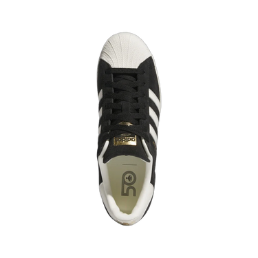 Adidas Superstar Core Black Off White Gold Metallic