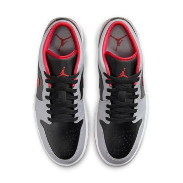 Air Jordan 1 Low Black Light Smoke Grey Gym Red