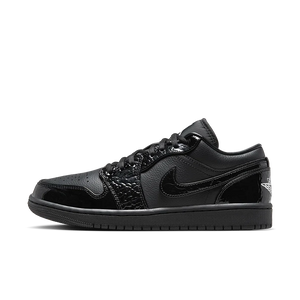 Air Jordan 1 Low SE Patent Elephant Black