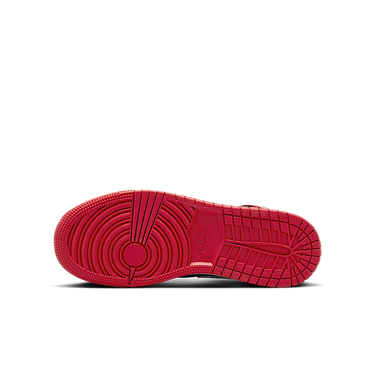 Air Jordan 1 Mid Gym Red Black White Swoosh