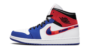 Air Jordan 1 Mid Rush Blue University Red