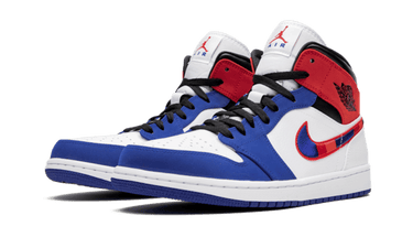 Air Jordan 1 Mid Rush Blue University Red