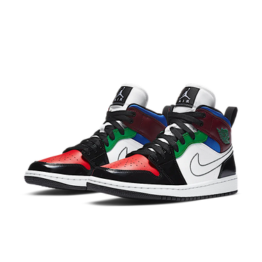 Air Jordan 1 Mid SE Black White Multi-Color