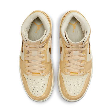 Air Jordan 1 Mid SE Pale Vanilla Metallic Gold