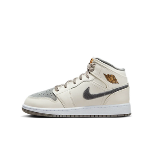 Air Jordan 1 Mid SE Sail Metallic Gold Flat Pewter