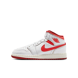 Air Jordan 1 Mid SE White Dune Red