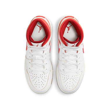Air Jordan 1 Mid SE White Dune Red