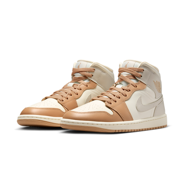 Air Jordan 1 Mid Tan Toe