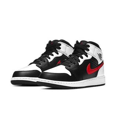Air Jordan 1 Mid White Black Chile Red