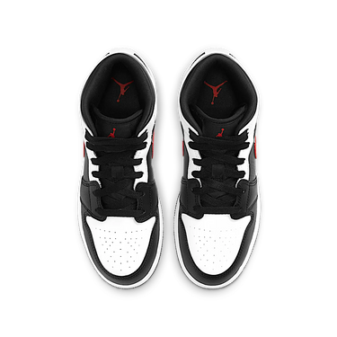 Air Jordan 1 Mid White Black Chile Red
