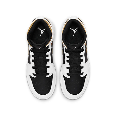 Air Jordan 1 Mid White Gold Black