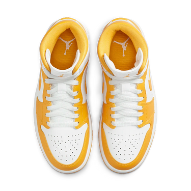 Air Jordan 1 Mid White University Gold