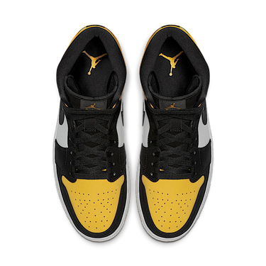 Air Jordan 1 Mid Yellow Toe Black