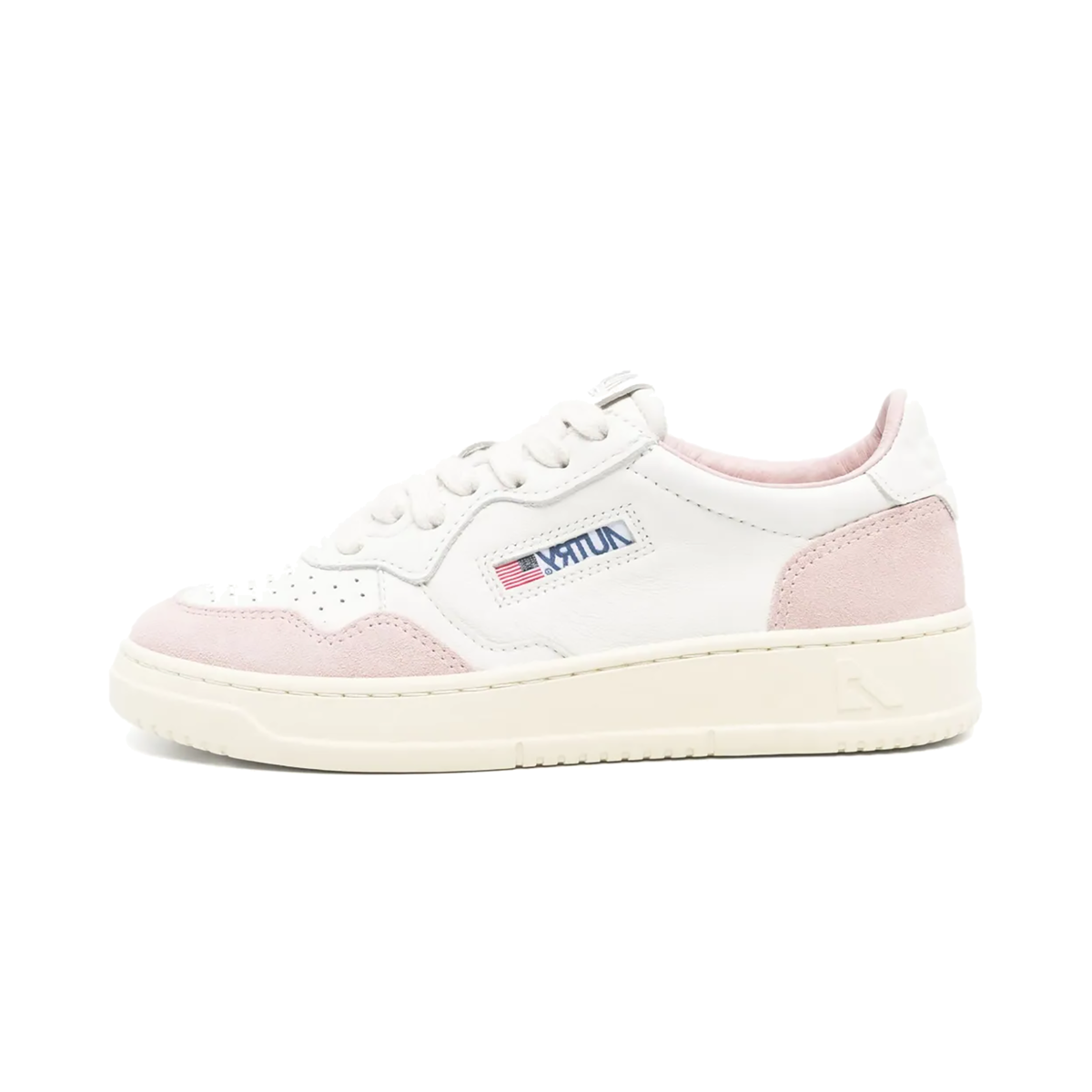 Autry Medalist Leather Low White Powder (Women's)