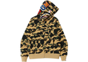 BAPE 1st Camo Shark WGM Full Zip Hoodie Yellow