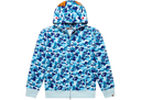 BAPE ABC Camo Shark Full Zip Hoodie Blue