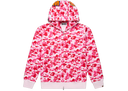 BAPE ABC Camo Shark Full Zip Hoodie Pink